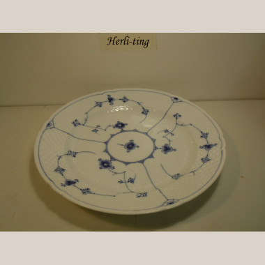 Blåmalet Musselmalet m.skælkant