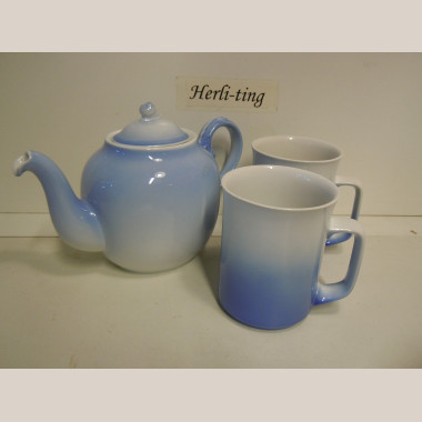 Blå tone hotelporcelæn