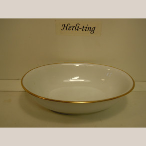 573/12b Oval sk�l 24x19 cm 1.sort.