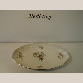 1689 Oval fad 23,5x12 cm 1.s.