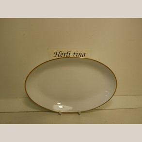 318/18 Oval fad 25x17 cm 1.sort.