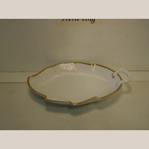 357/199 Blad assiet 25x19 cm 1.sort.