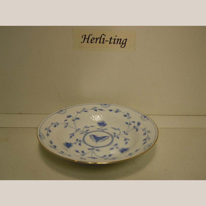 324/24 Dyb dess. Tallerken 19 cm 1.sort.