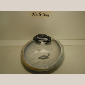 2465 Krabbe skl Royal Copenhagen 1.sort.