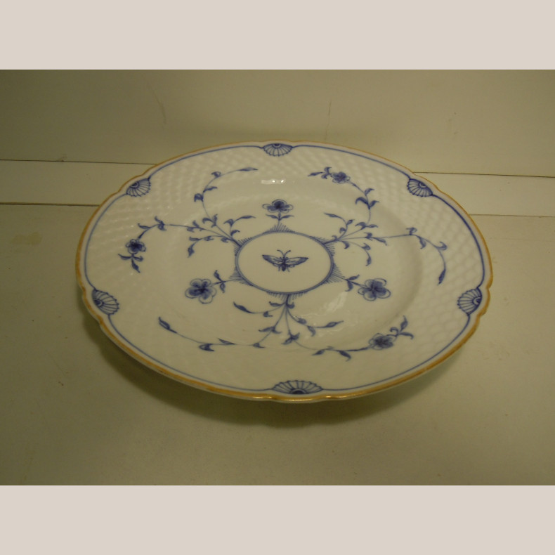 325/25 Middagstallerken  24,5 cm 1.sort.(meget gammel)