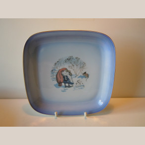 304-422 Firkantet fad 24x24 cm dek.3507 1.sort.