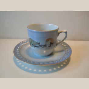 305/071 Kaffekop m.underkop dek 3501 1.sort.