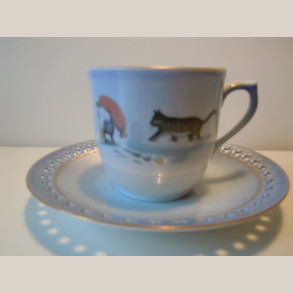 305/071 Kaffekop m.underkop dek 3503 1.sort.