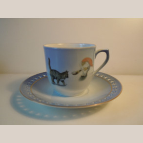 305/071 Kaffekop m.underkop dek 3506 1.sort.