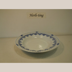 323,6 Dyb tallerken m.gennembrudt kant 21,5 cm 1.sort.