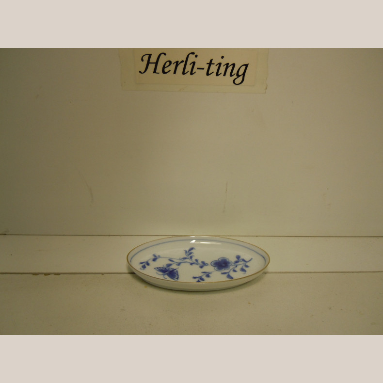 334/232 oval assiet 12x7 cm 1.sort.