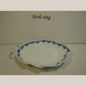 357/199 Blad assiet 25x20 cm 1.sort.