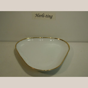 354/40 Trekantet fad 24x24x24 cm 1.sort.