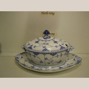 595 Terrin m.underfad 598 1.sort. m.meget lille brndingsfejl