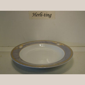 605 Dyb tallerken 22 cm 1.s.