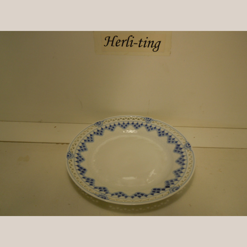 618,6 Dess./frokosttallerken  19 cm 1.sort.