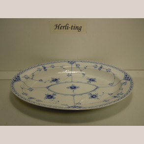 628 oval fad 34x25 cm. 2.sort.