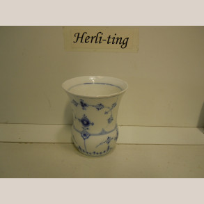 677/191 Vase 10,5x9 cm 2.sort. m.lille kantafslag