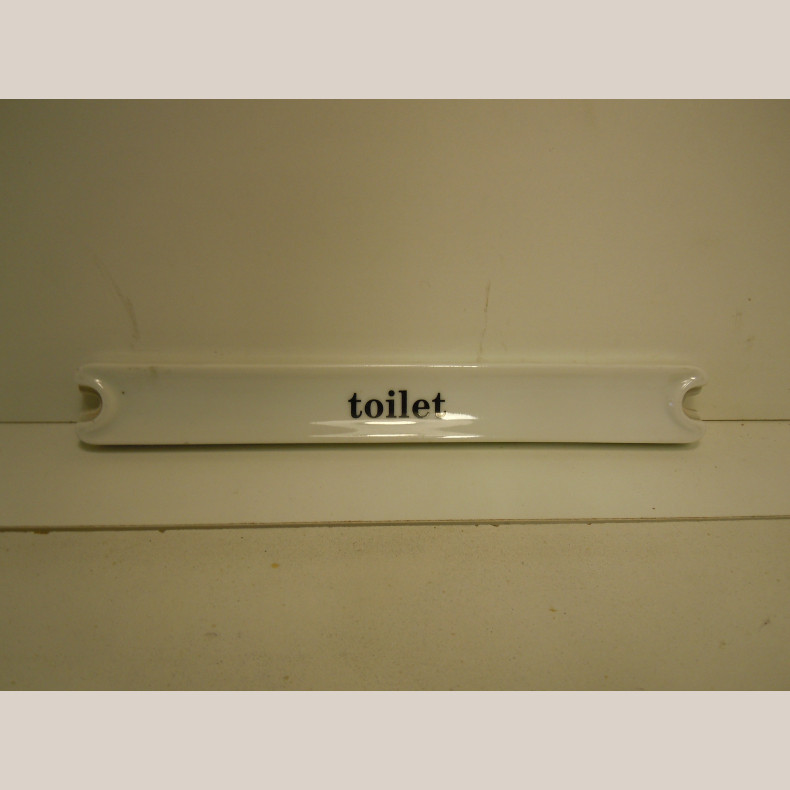 981 skilt "Toilet" 23,5x3 cm